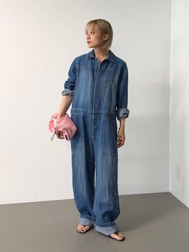 「MOHI（モヒ）のアイテム」を使った、ゆうなさん（レディース・156cm）の夏コーディネート