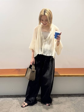「アイテム（ハンドバッグ）」を使った、ゆうなさん（レディース・156cm・20代）の夏コーディネート