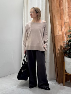 「AULENTTI（オウレンティ）のアイテム」を使った、ゆうなさん（レディース・156cm）の春コーディネート