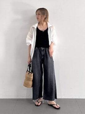 「beej（ビージ）のアイテム」を使った、ゆうなさん（レディース・156cm）の春コーディネート