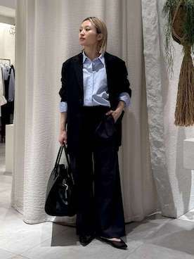 「AULENTTI（オウレンティ）のアイテム」を使った、ゆうなさん（レディース・156cm）の春コーディネート