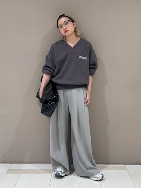 「アイテム（スウェット）」を使った、ゆうなさん（レディース・156cm・20代）の秋コーディネート