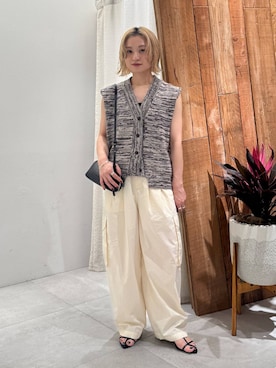 「骨格ストレート」｜「アイテム（サンダル）」を使った、ゆうなさん（レディース・156cm・20代）の夏コーディネート
