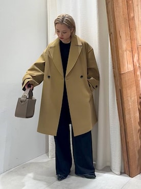 「アイテム（ピーコート）」を使った、ゆうなさん（レディース・156cm・20代）の秋コーディネート