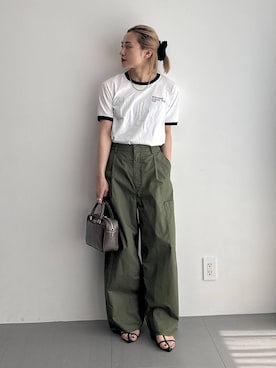 「アイテム（ヘアアクセサリー）」を使った、ゆうなさん（レディース・156cm・20代）の夏コーディネート
