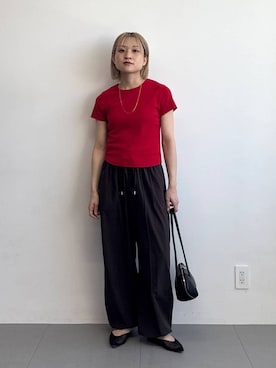 「ADD CULUMN（アドカラム）のアイテム」を使った、ゆうなさん（レディース・156cm）の春コーディネート