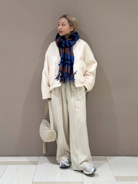 「アイテム（ブルゾン）」を使った、ゆうなさん（レディース・156cm・20代）の秋コーディネート