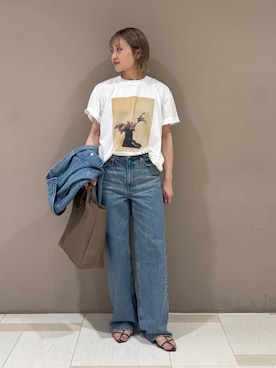 「upperhights（アッパーハイツ）のアイテム」を使った、ゆうなさん（レディース・156cm）の春コーディネート