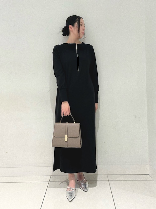 SENSE OF PLACE by URBAN RESEARCH ワンピース オフショルハーフジップ