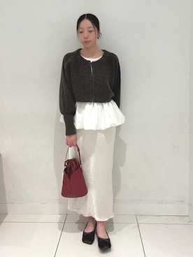 「アイテム（バレエシューズ）」を使った、sawaさん（レディース・168cm）の秋コーディネート