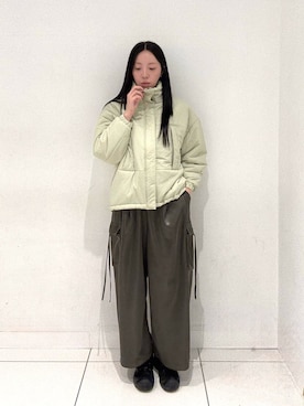 「アイテム（カーゴパンツ）」を使った、sawaさん（レディース・168cm）の秋コーディネート