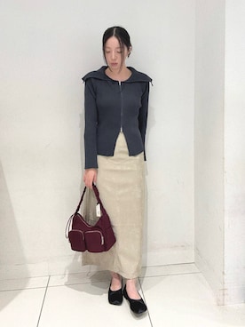 「アイテム（バレエシューズ）」を使った、sawaさん（レディース・168cm）の秋コーディネート