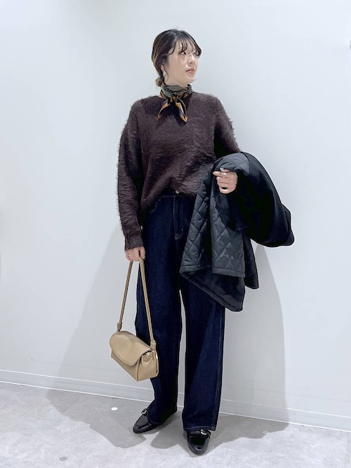 ウールライク切り替えコート/499669（ステンカラーコート）｜GLOBAL