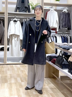 「GLOBAL WORK（グローバルワーク）のらくっション晴雨兼用マニッシュシューズ/603224（その他シューズ）」を使った、はってぃーさん（レディース・168cm）の秋コーディネート