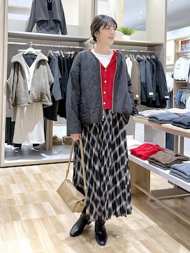 「GLOBAL WORK（グローバルワーク）のアイテム（ブルゾン）」を使った、はってぃーさん（レディース・168cm）の秋コーディネート