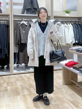 「GLOBAL WORK（グローバルワーク）のアイテム（ベスト）」を使った、はってぃーさん（レディース・168cm）の秋コーディネート