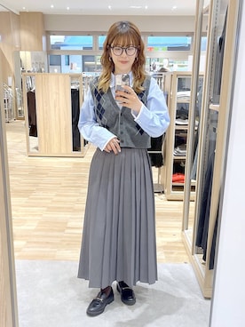「GLOBAL WORK（グローバルワーク）のアイテム（トップス）」を使った、はってぃーさん（レディース・168cm）の秋コーディネート
