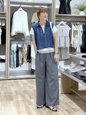 「GLOBAL WORK（グローバルワーク）のアイテム（アクセサリー）」を使った、はってぃーさん（レディース・168cm）の夏コーディネート