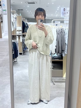 「GLOBAL WORK（グローバルワーク）のアイテム（シューズ）」を使った、はってぃーさん（レディース・168cm）の春コーディネート