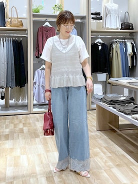 「GLOBAL WORK（グローバルワーク）のアイテム（パンツ）」を使った、はってぃーさん（レディース・168cm）の夏コーディネート