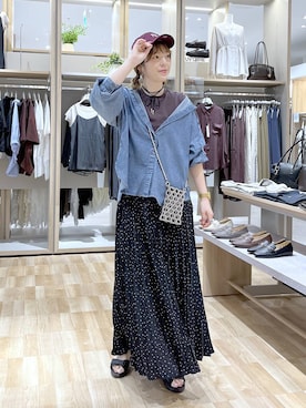 「GLOBAL WORK（グローバルワーク）のアイテム（帽子）」を使った、はってぃーさん（レディース・168cm）の夏コーディネート