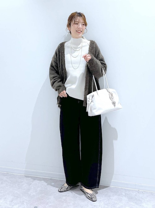 セール】シャギーゆるVネックカーディガン/581171（カーディガン