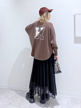 「LIFE（ライフ）のアイテム」を使った、はってぃーさん（レディース・168cm）の秋コーディネート