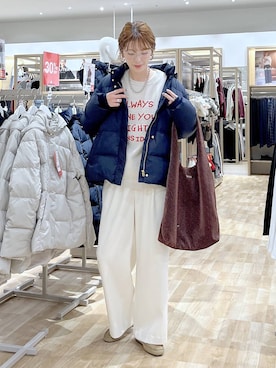 「GLOBAL WORK（グローバルワーク）のアイテム（シューズ）」を使った、はってぃーさん（レディース・168cm）の冬コーディネート