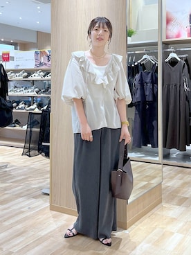 「GLOBAL WORK（グローバルワーク）のアイテム」を使った、はってぃーさん（レディース・168cm）の夏コーディネート