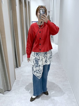 「アイテム（その他トップス）」を使った、はってぃーさん（レディース・168cm）の冬コーディネート