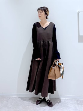 「アイテム（財布/小物）」を使った、はってぃーさん（レディース・168cm）の秋コーディネート
