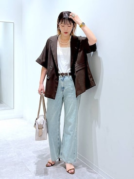 「アイテム（キャミソール）」を使った、はってぃーさん（レディース・168cm）の夏コーディネート