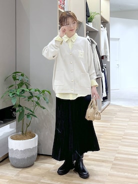 「GLOBAL WORK（グローバルワーク）のアイテム（シャツ/ブラウス）」を使った、はってぃーさん（レディース・168cm）の冬コーディネート