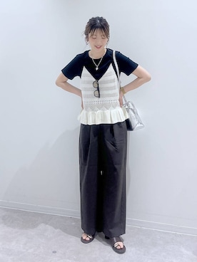 「アイテム（ファッション雑貨）」を使った、はってぃーさん（レディース・168cm）の春コーディネート