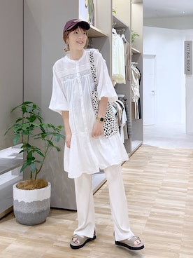「GLOBAL WORK（グローバルワーク）のアイテム（アクセサリー）」を使った、はってぃーさん（レディース・168cm）の夏コーディネート
