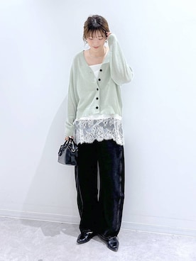 「GLOBAL WORK（グローバルワーク）のアイテム（シューズ）」を使った、はってぃーさん（レディース・168cm）の春コーディネート