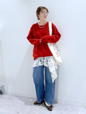 「アイテム（その他トップス）」を使った、はってぃーさん（レディース・168cm）の冬コーディネート