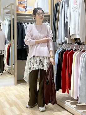 「アイテム（その他トップス）」を使った、はってぃーさん（レディース・168cm）の冬コーディネート