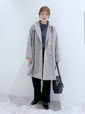 「着痩せ」｜はってぃーさん（レディース・168cm）の冬コーディネート