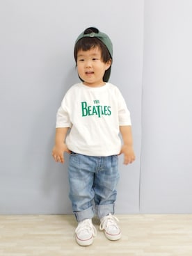 「アイテム（キャップ）」を使った、まろすけさん（キッズ・90cm）の夏コーディネート