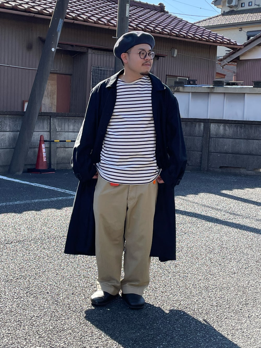 OUTILのステンカラーコートを使った人気ファッションコーディネート - WEAR