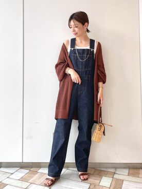 「andemiu」｜「アイテム（オールインワン・サロペット）」を使った、manami00716さん（レディース・155cm）の夏コーディネート