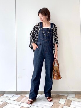 「andemiu」｜「アイテム（オールインワン・サロペット）」を使った、manami00716さん（レディース・155cm）の夏コーディネート