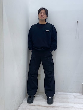 Tatsukiさんの「STANDARD LOGO CREWNECK SWEATSHIRT」を使ったコーディネート