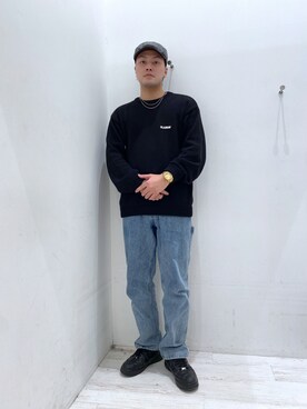 「XLARGE（エクストララージ）のアイテム（ハンチング/ベレー帽）」を使った、Tatsukiさん（メンズ・173cm）の秋コーディネート