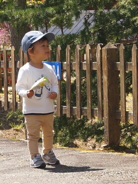 「COMMECAISM  （コムサ イズム）のアイテム」を使った、Ryo+Junさん（キッズ・120cm）の秋コーディネート