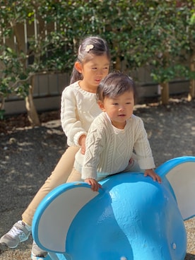 「babyGAP（babyGAP）のアイテム」を使った、Ryo+Junさん（キッズ・120cm）の秋コーディネート