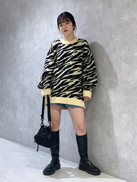 高平舞菜さん(レディース・159cm)の冬コーディネート