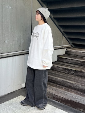 「アイテム（トップス）」を使った、高平舞菜さん（レディース・159cm・20代）の冬コーディネート