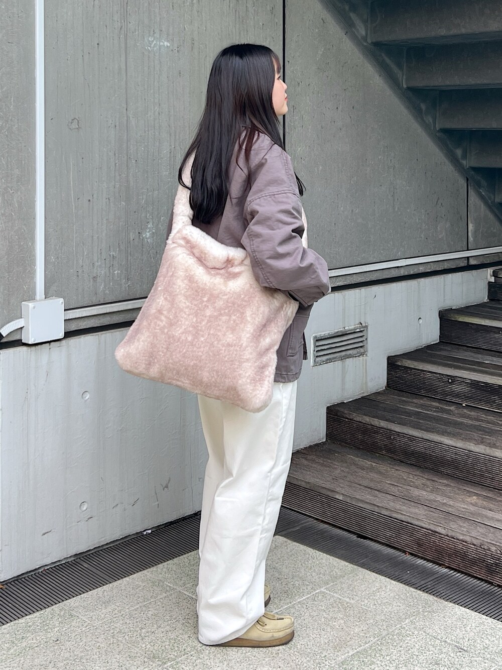 herlipto Crystal Faux Fur Mini Bag バッグ